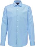 Hugo Boss BOSS Joe regular fit overhemd - structuur - blauw - Strijkvriendelijk - Boordmaat: 44
