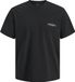 JACK&JONES Jongens T-shirt met korte mouw en ronde hals - Zwart - Maat 152
