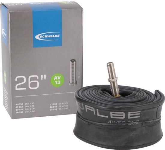 Schwalbe AV13 - Binnenband - 40/62-559 - 26 x 1.50/2.50 inch - Auto Ventiel - 40 mm