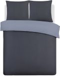 Omkeerbaar VISION Bicolor Dekbedovertrekset Antraciet / Grijs 155 x 220 cm