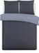 Omkeerbaar VISION Bicolor Dekbedovertrekset Antraciet / Grijs 155 x 220 cm