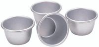 KitchenCraft Mini moules à pudding en aluminium anodisé - 7,5 cm (set de 4)