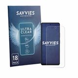 Savvies - Screenprotector voor Infinix Hot 70 - Folie Beschermfolie transparant 18 Stuks