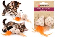 SPEELGOED Flamingo SPEELGOED TEXO KEGEL + BAL ORANJE 11x4,5x4,5CM