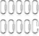HORCONDORM S.R.L. 10 pièces petits mousquetons D en acier inoxydable 3,5 mm avec verrouillage à vis