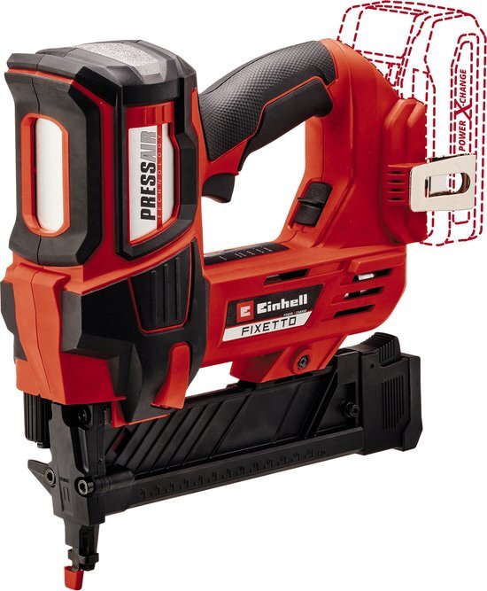 Einhell Accu Tacker FIXETTO 18/38 S Li Solo - Power X-Change - 18V/Li-ion - Max. 60 schoten per minuut - Incl. 500 nieten - Excl. Accu en lader