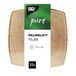 25 PAPSTAR 25 Borden, palmblad pure 10 cm x 10 cm natuur QUADRATO