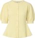PIECES Gilet tricoté PCSILLY PUFF Pale Banana