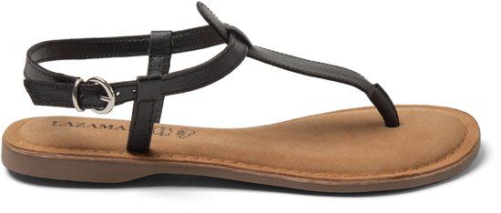 Lazamani Imme Dames Sandalen Leer Black - Maat 36