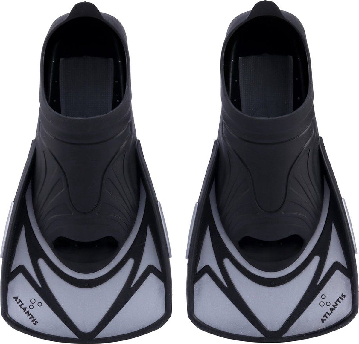 Atlantis Marlin Zwemvliezen Volwassenen Zilver/Zwart 46/47