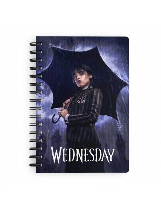 Wednesday Wednesday - Rain Unisex Notepad - meerkleurig - Standard