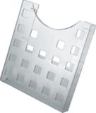 Helit H6102508 Prospekthalter A4 grijs/transparant