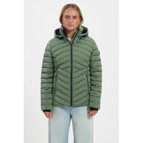 Kjelvik Harmke outdoorjas - lichtgroen