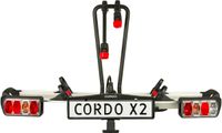 Cordo X2 - Fietsendrager Trekhaak - Geschikt voor 2 (elektrische) Fietsen - Kantelbaar - Compact opvouwbaar