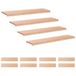 vidaXL Trapmatten 12 st Naturel 120 x 30 x 2 cm Massief beukenhout