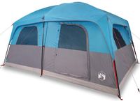 vidaXL Gezinstent 8-persoons waterdicht blauw