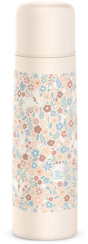 Suavinex Thermosfles voor Babymelk Wonderland Liberty 500ml - Beige - RVS