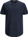 Jack & Jones Plus Effen T-shirt met Ronde Hals en Korte Mouwen voor Heren - Navy Blazer - 6XL