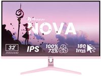 Arozzi Nova 32" QHD IPS 180Hz Roze Gaming Monitor