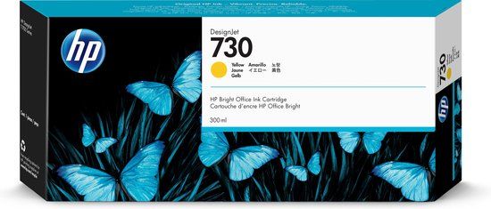 HP 730 Yellow DesignJet Ink Cartridge - 300 ml - P2V70A