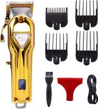 himaly Professionele tondeuse voor heren, met lcd-display, 4-in-1 professionele baardtrimmer en tondeuseset, USB-oplaadbaar en werkt op batterijen, werkt op batterijen en netvoeding