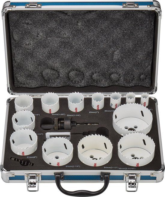 Makita D-47307 Gatzaagset 16-delig - bi-metaal, universal