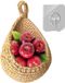 Ibenzoa® Panier mural tissé à la main pour le stockage des fruits et légumes avec option crochet pour l'organisation de la cuisine