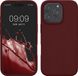 kwmobile telefoonhoesje geschikt voor Apple iPhone 16 Pro Max - Hoesje met siliconen coating - Smartphone case in bordeaux-violet