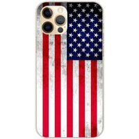 Apple iPhone 12 Pro Siliconen hoesje Amerikaanse vlag