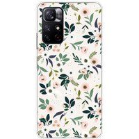 Xiaomi Bedrukt siliconen hoesje compatibel met Xiaomi Redmi Note 11 5G, Xiaomi Redmi Note 11S 5G Flowers