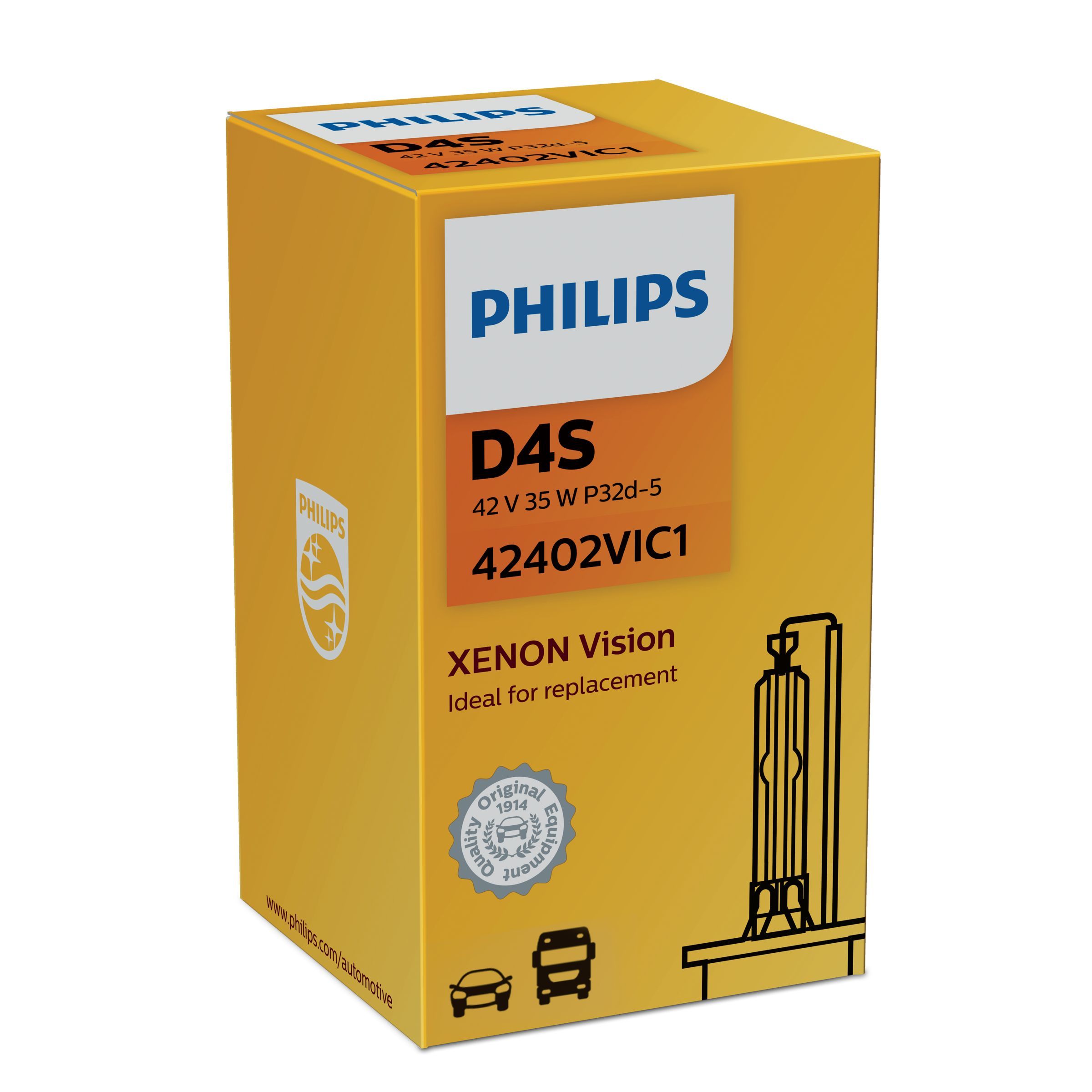 Philips Vision D4S Xenon Autolamp - 42402VIC1