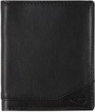 camel active Leren Portemonnee Stone High Form Wallet Black Zwart