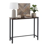 Merkloos Relaxdays Sidetable - 75x75x24 cm - Metaal - Industrieel