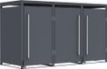 Westmann Pedura-3 Metalen Containerombouw met Pedaal bediening - 3 kliko's - Antraciet
