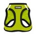 Voyager Step-in Air Hondentuig, mesh voor alle weersomstandigheden, reflecterend, tegen trekken, kleine, middelgrote honden, katten, met klittenband, gesp, dubbele D-ringen, limoengroen/zwarte bies, M