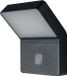 OSRAM ENDURA LED-wandlamp, blanc chaud 3000 K, lampe d'extérieur, 12W, détecteur de mouvement caché, IP44, 750lm, aluminium moulé, gris foncé