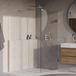 Brauer Void - Inloopdouche - Helder Glas - 90 x 200 cm - incl. Glascoating - Chroom