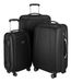 Huishoudkoffer HAUPTSTADTKOFFER Bruiloft Bagage Trolley koffer met 4 wielen zwart Set