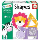 Educa - Verken vormen met Zac de Zebra | Educatief spel voor kinderen, stimuleert hand-oogcoördinatie, logisch redeneren en cognitieve ontwikkeling (+24 maanden) (19977)