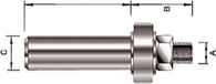 Makita Accessoires Makita D-12108 Spindel S12 Groeffrees voor Staal