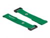 Delock Velcro cable tie with loop and eyelet fastening L 190 x W 25 mm green 5 pieces