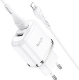 Hoco Snellader geschikt voor Apple Lightning - Wit