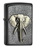 ZIPPO Gray Dusk Elefant Tri-Colour Emblem Benzine Winddichte Aansteker