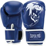 Super Pro Combat Gear Talent (kick)bokshandschoenen Blauw/Wit 4oz