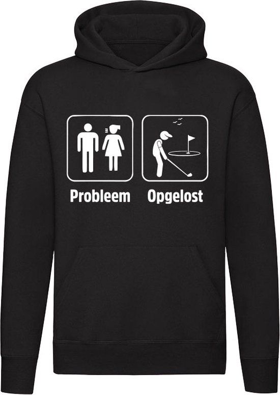 Probleem opgelost - Hoodie - Zwart - 4XL - Unisex