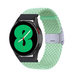 By Qubix Qubix - Braided nylon bandje - Lichtgroen - Geschikt voor Xiaomi Redmi Watch 5 Active / Redmi Watch 5 Lite