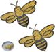 Non-branded Floating bee island for garden decoration and feeding - 2 pieces