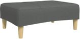 vidaXL Voetenbank 77x55x31 cm stof donkergrijs