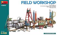 MiniArt Modelbouwpakket Diorama - 49012 Diorama Field Workshop Plastic - 1:48 - Modelbouw