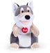 Wolfpop Trudi - Handpop Wolf 16 cm - Pluche Knuffel - Grijs Wit